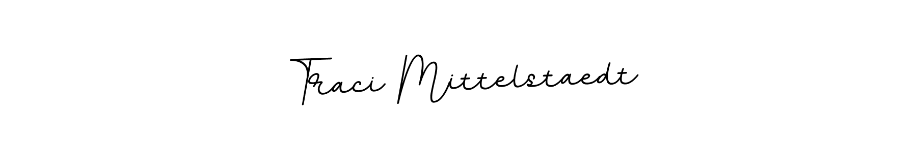 Make a beautiful signature design for name Traci Mittelstaedt. With this signature (BallpointsItalic-DORy9) style, you can create a handwritten signature for free. Traci Mittelstaedt signature style 11 images and pictures png