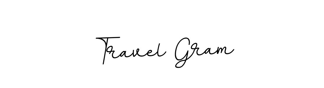 Design your own signature with our free online signature maker. With this signature software, you can create a handwritten (BallpointsItalic-DORy9) signature for name Travel Gram. Travel Gram signature style 11 images and pictures png