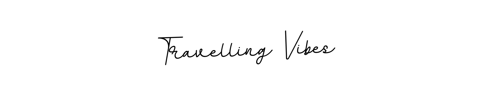 How to make Travelling Vibes name signature. Use BallpointsItalic-DORy9 style for creating short signs online. This is the latest handwritten sign. Travelling Vibes signature style 11 images and pictures png