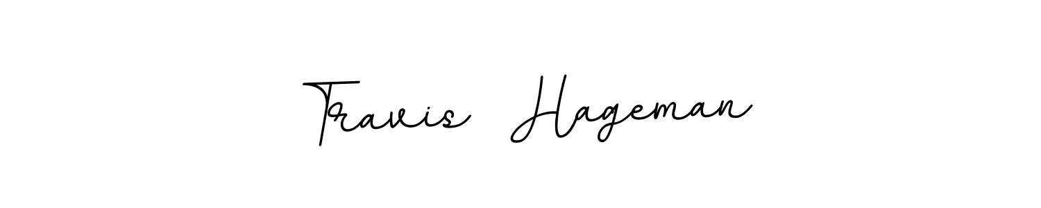 The best way (BallpointsItalic-DORy9) to make a short signature is to pick only two or three words in your name. The name Travis  Hageman include a total of six letters. For converting this name. Travis  Hageman signature style 11 images and pictures png