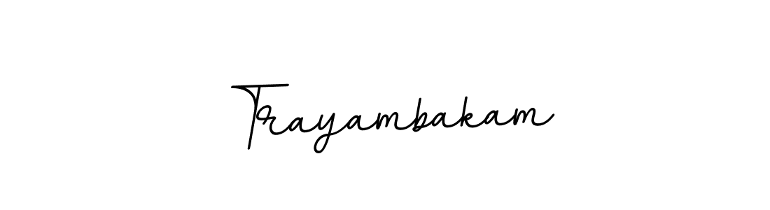 It looks lik you need a new signature style for name Trayambakam. Design unique handwritten (BallpointsItalic-DORy9) signature with our free signature maker in just a few clicks. Trayambakam signature style 11 images and pictures png