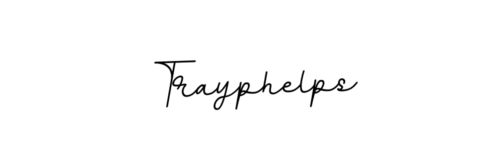 It looks lik you need a new signature style for name Trayphelps. Design unique handwritten (BallpointsItalic-DORy9) signature with our free signature maker in just a few clicks. Trayphelps signature style 11 images and pictures png
