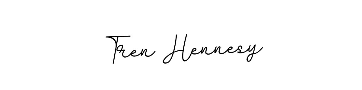 Make a beautiful signature design for name Tren Hennesy. With this signature (BallpointsItalic-DORy9) style, you can create a handwritten signature for free. Tren Hennesy signature style 11 images and pictures png