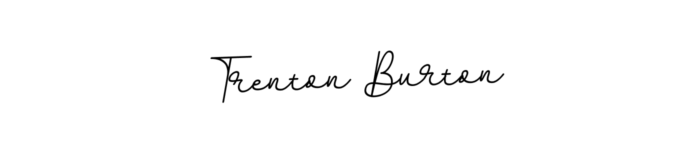 Trenton Burton stylish signature style. Best Handwritten Sign (BallpointsItalic-DORy9) for my name. Handwritten Signature Collection Ideas for my name Trenton Burton. Trenton Burton signature style 11 images and pictures png