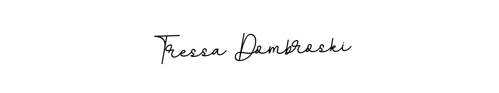 This is the best signature style for the Tressa Dombroski name. Also you like these signature font (BallpointsItalic-DORy9). Mix name signature. Tressa Dombroski signature style 11 images and pictures png