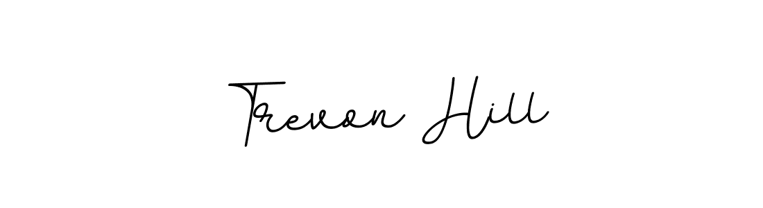 How to make Trevon Hill name signature. Use BallpointsItalic-DORy9 style for creating short signs online. This is the latest handwritten sign. Trevon Hill signature style 11 images and pictures png