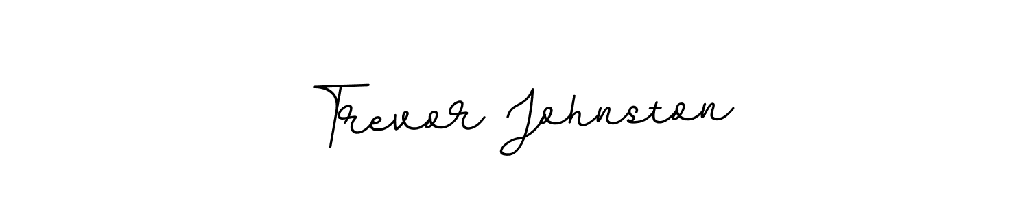 Trevor Johnston stylish signature style. Best Handwritten Sign (BallpointsItalic-DORy9) for my name. Handwritten Signature Collection Ideas for my name Trevor Johnston. Trevor Johnston signature style 11 images and pictures png