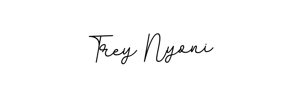 Also You can easily find your signature by using the search form. We will create Trey Nyoni name handwritten signature images for you free of cost using BallpointsItalic-DORy9 sign style. Trey Nyoni signature style 11 images and pictures png