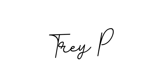 Make a beautiful signature design for name Trey P. With this signature (BallpointsItalic-DORy9) style, you can create a handwritten signature for free. Trey P signature style 11 images and pictures png
