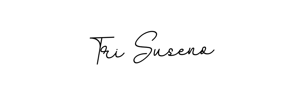 Create a beautiful signature design for name Tri Suseno. With this signature (BallpointsItalic-DORy9) fonts, you can make a handwritten signature for free. Tri Suseno signature style 11 images and pictures png