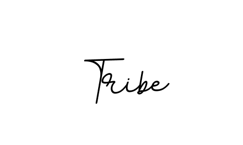 Make a beautiful signature design for name Tribe. With this signature (BallpointsItalic-DORy9) style, you can create a handwritten signature for free. Tribe signature style 11 images and pictures png