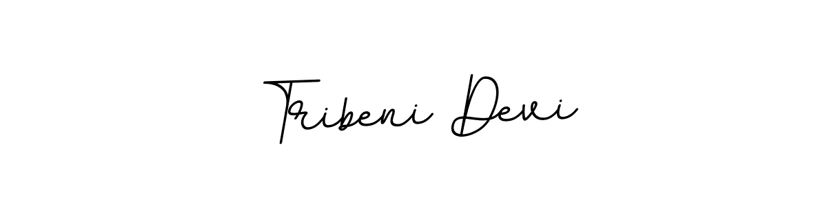 Create a beautiful signature design for name Tribeni Devi. With this signature (BallpointsItalic-DORy9) fonts, you can make a handwritten signature for free. Tribeni Devi signature style 11 images and pictures png