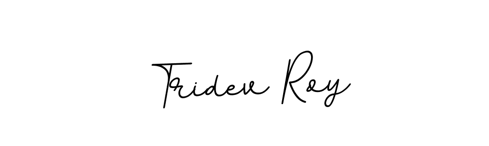 Tridev Roy stylish signature style. Best Handwritten Sign (BallpointsItalic-DORy9) for my name. Handwritten Signature Collection Ideas for my name Tridev Roy. Tridev Roy signature style 11 images and pictures png