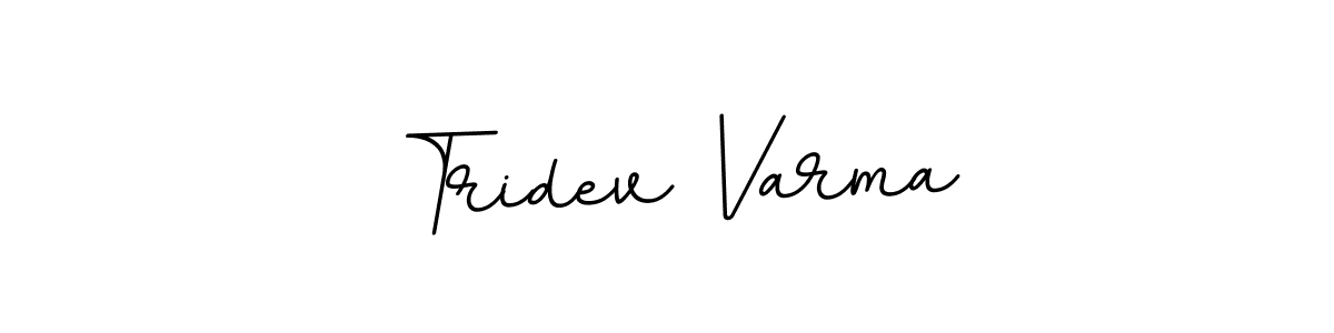 Tridev Varma stylish signature style. Best Handwritten Sign (BallpointsItalic-DORy9) for my name. Handwritten Signature Collection Ideas for my name Tridev Varma. Tridev Varma signature style 11 images and pictures png