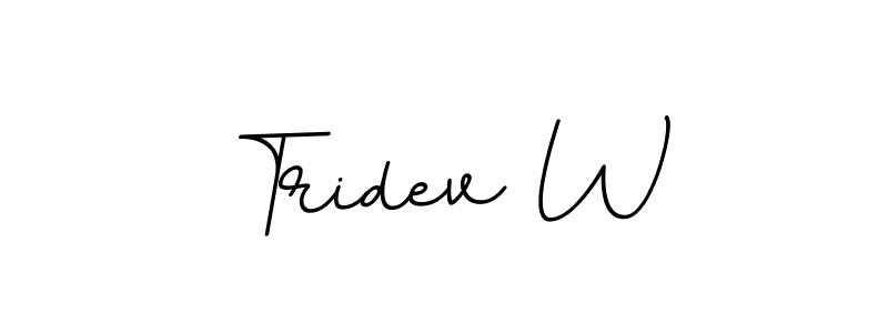 You can use this online signature creator to create a handwritten signature for the name Tridev W. This is the best online autograph maker. Tridev W signature style 11 images and pictures png