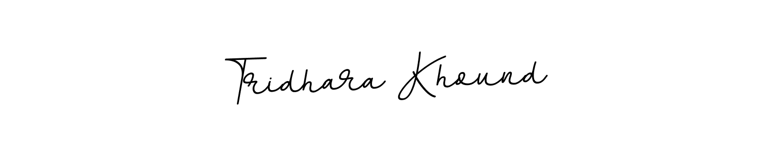 Make a beautiful signature design for name Tridhara Khound. With this signature (BallpointsItalic-DORy9) style, you can create a handwritten signature for free. Tridhara Khound signature style 11 images and pictures png