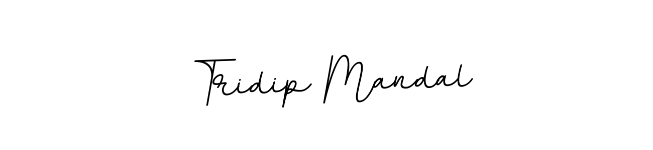 Make a beautiful signature design for name Tridip Mandal. With this signature (BallpointsItalic-DORy9) style, you can create a handwritten signature for free. Tridip Mandal signature style 11 images and pictures png