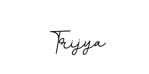 Use a signature maker to create a handwritten signature online. With this signature software, you can design (BallpointsItalic-DORy9) your own signature for name Trijya. Trijya signature style 11 images and pictures png