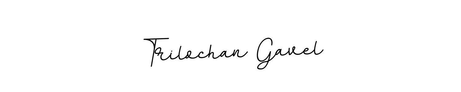 How to make Trilochan Gavel name signature. Use BallpointsItalic-DORy9 style for creating short signs online. This is the latest handwritten sign. Trilochan Gavel signature style 11 images and pictures png