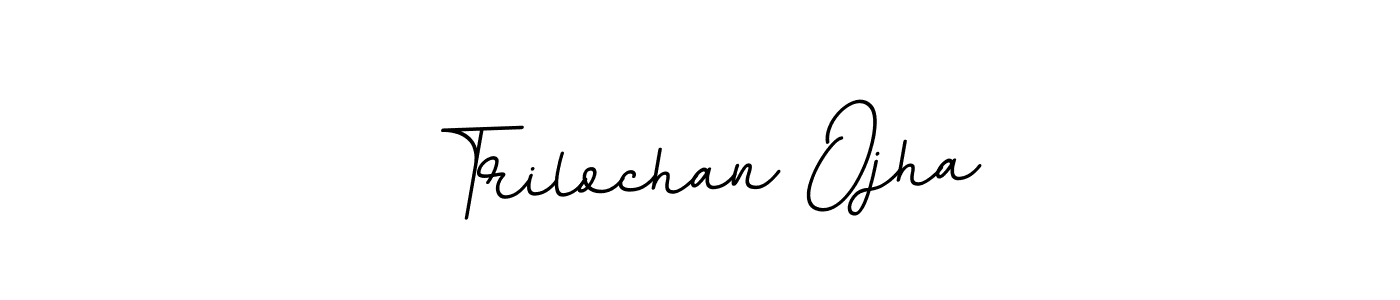 You should practise on your own different ways (BallpointsItalic-DORy9) to write your name (Trilochan Ojha) in signature. don't let someone else do it for you. Trilochan Ojha signature style 11 images and pictures png