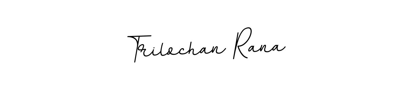 Make a beautiful signature design for name Trilochan Rana. With this signature (BallpointsItalic-DORy9) style, you can create a handwritten signature for free. Trilochan Rana signature style 11 images and pictures png