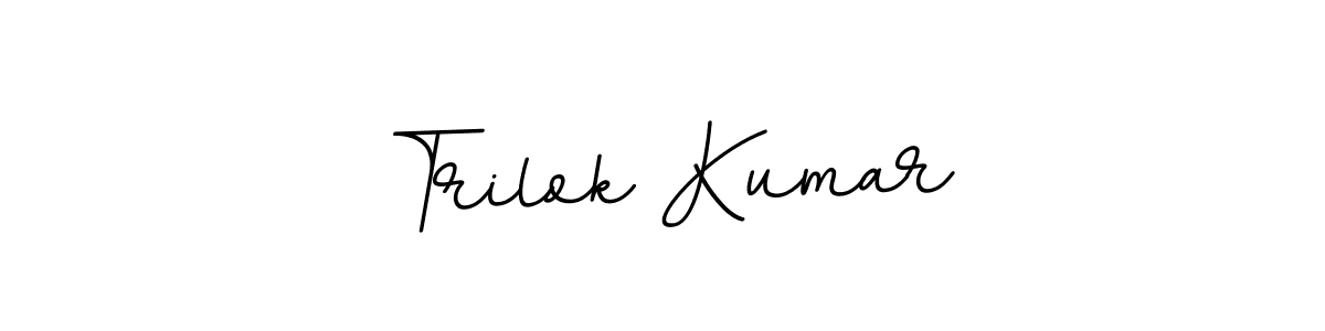 Use a signature maker to create a handwritten signature online. With this signature software, you can design (BallpointsItalic-DORy9) your own signature for name Trilok Kumar. Trilok Kumar signature style 11 images and pictures png