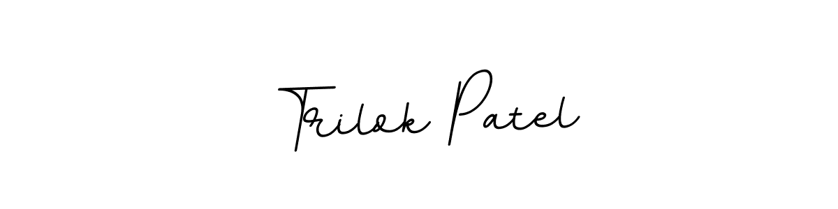 Use a signature maker to create a handwritten signature online. With this signature software, you can design (BallpointsItalic-DORy9) your own signature for name Trilok Patel. Trilok Patel signature style 11 images and pictures png