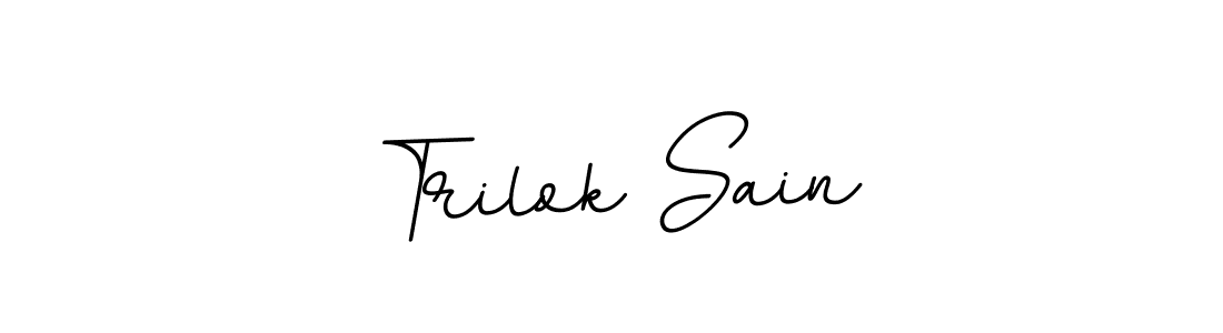 BallpointsItalic-DORy9 is a professional signature style that is perfect for those who want to add a touch of class to their signature. It is also a great choice for those who want to make their signature more unique. Get Trilok Sain name to fancy signature for free. Trilok Sain signature style 11 images and pictures png