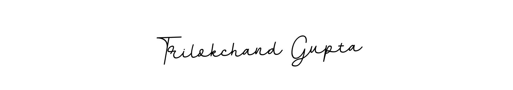 Create a beautiful signature design for name Trilokchand Gupta. With this signature (BallpointsItalic-DORy9) fonts, you can make a handwritten signature for free. Trilokchand Gupta signature style 11 images and pictures png