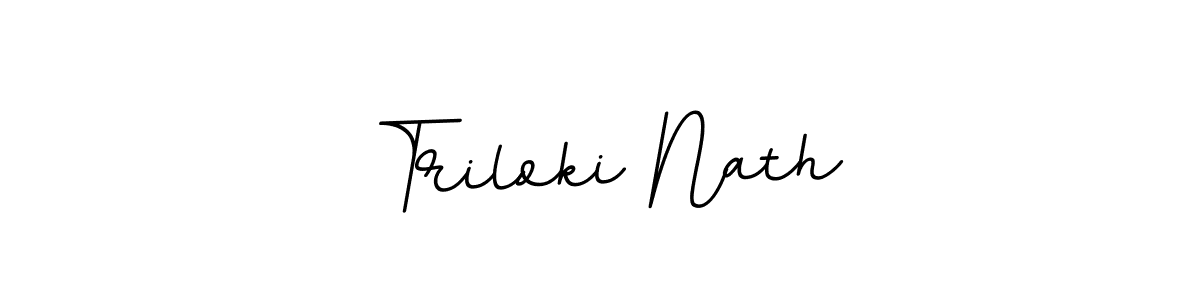 This is the best signature style for the Triloki Nath name. Also you like these signature font (BallpointsItalic-DORy9). Mix name signature. Triloki Nath signature style 11 images and pictures png