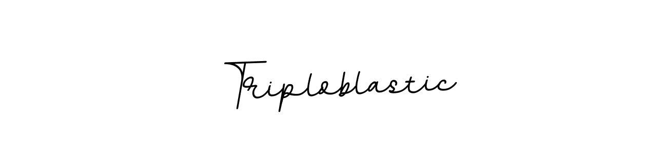 Create a beautiful signature design for name Triploblastic. With this signature (BallpointsItalic-DORy9) fonts, you can make a handwritten signature for free. Triploblastic signature style 11 images and pictures png