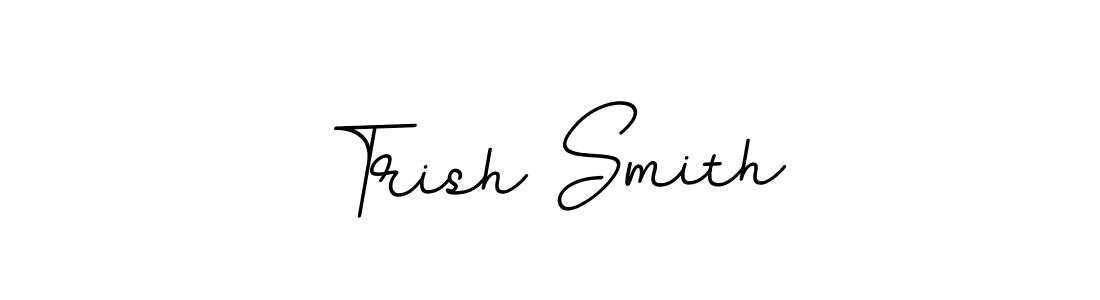 Design your own signature with our free online signature maker. With this signature software, you can create a handwritten (BallpointsItalic-DORy9) signature for name Trish Smith. Trish Smith signature style 11 images and pictures png