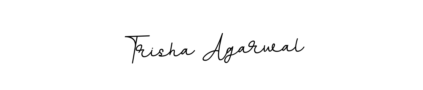 It looks lik you need a new signature style for name Trisha Agarwal. Design unique handwritten (BallpointsItalic-DORy9) signature with our free signature maker in just a few clicks. Trisha Agarwal signature style 11 images and pictures png