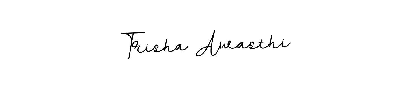 Design your own signature with our free online signature maker. With this signature software, you can create a handwritten (BallpointsItalic-DORy9) signature for name Trisha Awasthi. Trisha Awasthi signature style 11 images and pictures png