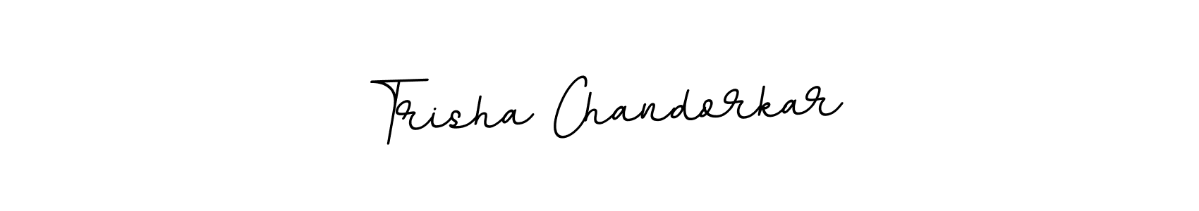 How to make Trisha Chandorkar name signature. Use BallpointsItalic-DORy9 style for creating short signs online. This is the latest handwritten sign. Trisha Chandorkar signature style 11 images and pictures png