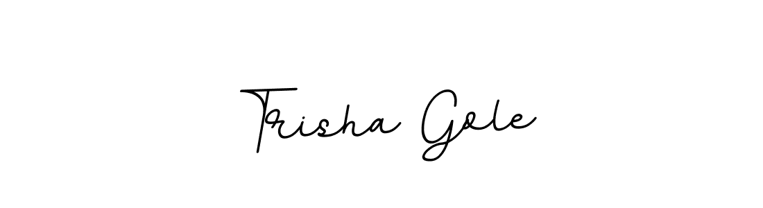 Use a signature maker to create a handwritten signature online. With this signature software, you can design (BallpointsItalic-DORy9) your own signature for name Trisha Gole. Trisha Gole signature style 11 images and pictures png