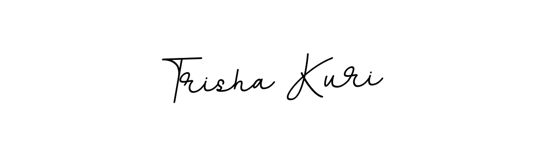 How to make Trisha Kuri name signature. Use BallpointsItalic-DORy9 style for creating short signs online. This is the latest handwritten sign. Trisha Kuri signature style 11 images and pictures png