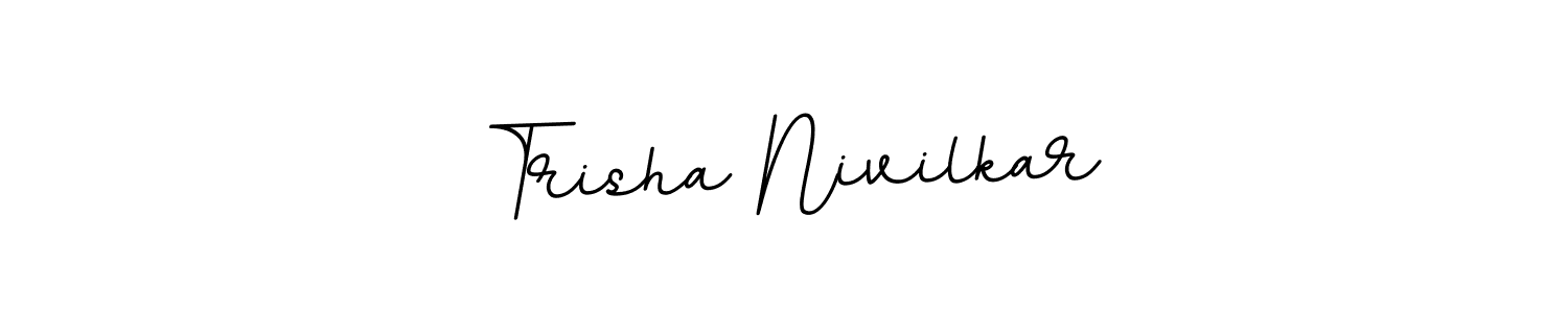 The best way (BallpointsItalic-DORy9) to make a short signature is to pick only two or three words in your name. The name Trisha Nivilkar include a total of six letters. For converting this name. Trisha Nivilkar signature style 11 images and pictures png
