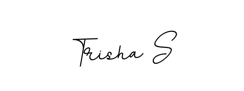 Use a signature maker to create a handwritten signature online. With this signature software, you can design (BallpointsItalic-DORy9) your own signature for name Trisha S. Trisha S signature style 11 images and pictures png