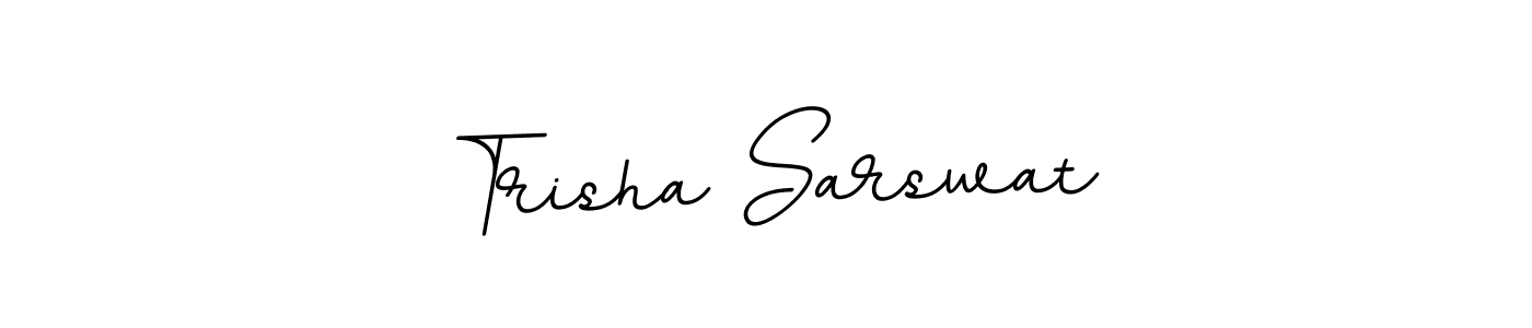 Create a beautiful signature design for name Trisha Sarswat. With this signature (BallpointsItalic-DORy9) fonts, you can make a handwritten signature for free. Trisha Sarswat signature style 11 images and pictures png