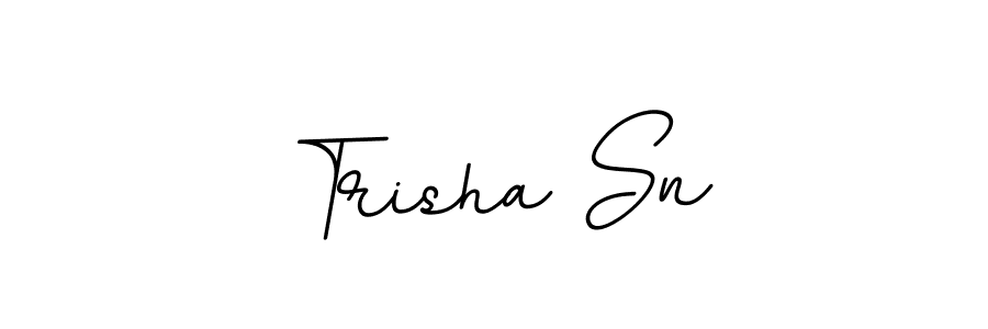 Make a beautiful signature design for name Trisha Sn. With this signature (BallpointsItalic-DORy9) style, you can create a handwritten signature for free. Trisha Sn signature style 11 images and pictures png