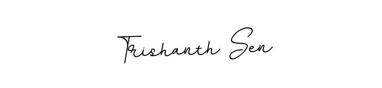 Similarly BallpointsItalic-DORy9 is the best handwritten signature design. Signature creator online .You can use it as an online autograph creator for name Trishanth Sen. Trishanth Sen signature style 11 images and pictures png