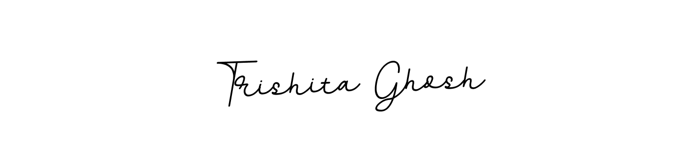 Create a beautiful signature design for name Trishita Ghosh. With this signature (BallpointsItalic-DORy9) fonts, you can make a handwritten signature for free. Trishita Ghosh signature style 11 images and pictures png