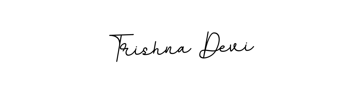 Make a beautiful signature design for name Trishna Devi. With this signature (BallpointsItalic-DORy9) style, you can create a handwritten signature for free. Trishna Devi signature style 11 images and pictures png