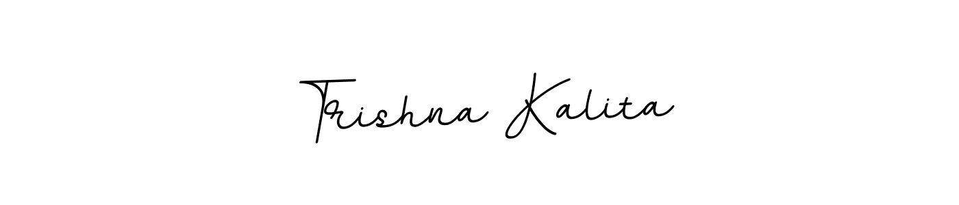 Use a signature maker to create a handwritten signature online. With this signature software, you can design (BallpointsItalic-DORy9) your own signature for name Trishna Kalita. Trishna Kalita signature style 11 images and pictures png