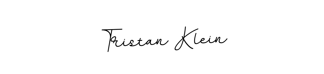 How to make Tristan Klein name signature. Use BallpointsItalic-DORy9 style for creating short signs online. This is the latest handwritten sign. Tristan Klein signature style 11 images and pictures png