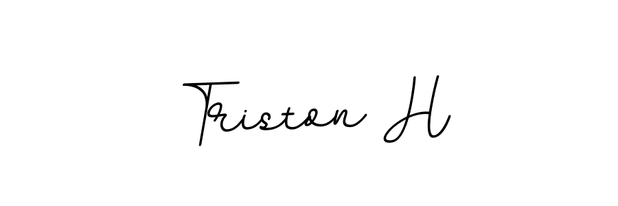 BallpointsItalic-DORy9 is a professional signature style that is perfect for those who want to add a touch of class to their signature. It is also a great choice for those who want to make their signature more unique. Get Triston H name to fancy signature for free. Triston H signature style 11 images and pictures png