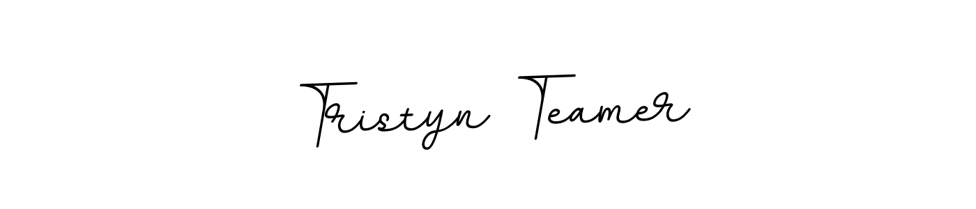 Design your own signature with our free online signature maker. With this signature software, you can create a handwritten (BallpointsItalic-DORy9) signature for name Tristyn Teamer. Tristyn Teamer signature style 11 images and pictures png