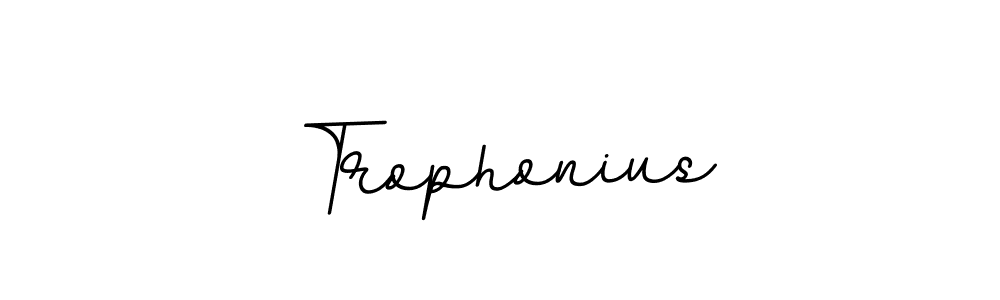Design your own signature with our free online signature maker. With this signature software, you can create a handwritten (BallpointsItalic-DORy9) signature for name Trophonius. Trophonius signature style 11 images and pictures png