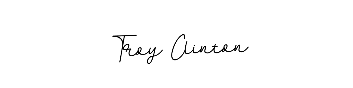 Use a signature maker to create a handwritten signature online. With this signature software, you can design (BallpointsItalic-DORy9) your own signature for name Troy Clinton. Troy Clinton signature style 11 images and pictures png